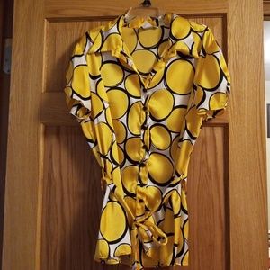 XL DRESSBARN  BUTTON FRONT  blouse